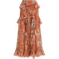 Fuste Long Ruffle Skirt Femei