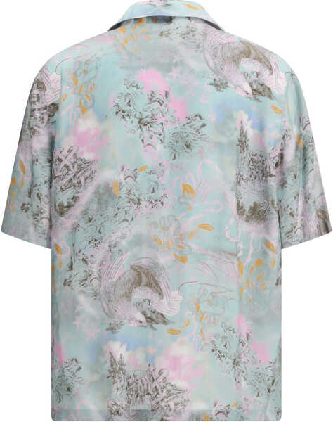 Camasi casual Off-White Printed Bowling Shirt MULTICOLOR LIGHT Barbati (BM 19739732) 2