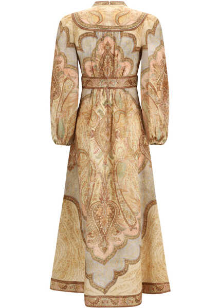 Rochii lungi ZIMMERMANN Wanderlust midi Dress TAPESTRY-MULTI Femei (BM 19739735) 2