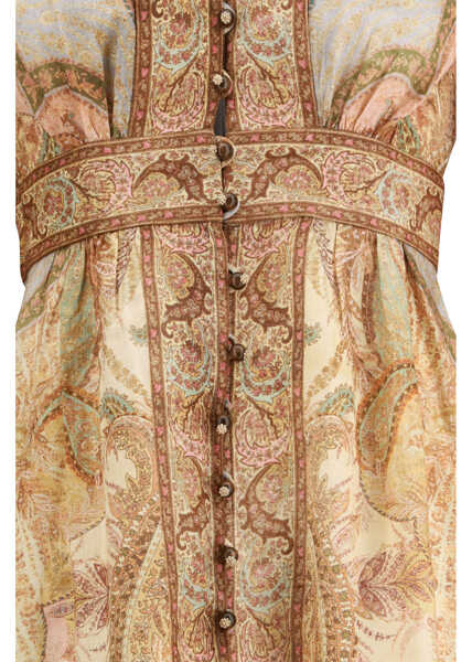 Rochii lungi ZIMMERMANN Wanderlust midi Dress TAPESTRY-MULTI Femei (BM 19739735) 3