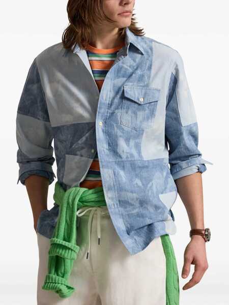 Camasi casual Ralph Lauren Shirts Light blue Barbati (BM 19739919) 3