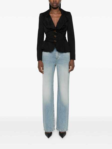 Blugi drepti Alexander McQueen Jeans Light blue Femei (BM 19740018) 2