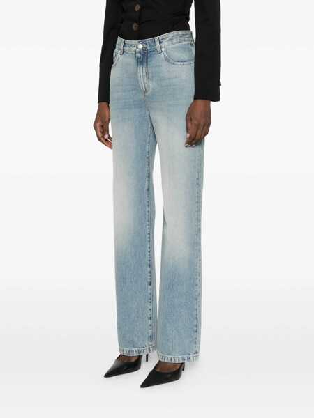 Blugi drepti Alexander McQueen Jeans Light blue Femei (BM 19740018) 3