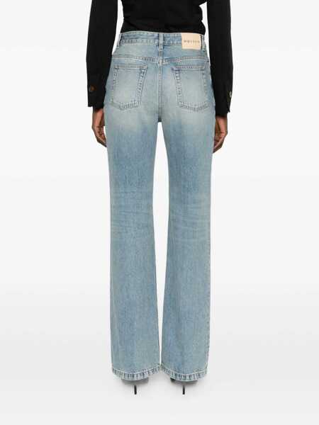 Blugi drepti Alexander McQueen Jeans Light blue Femei (BM 19740018) 4
