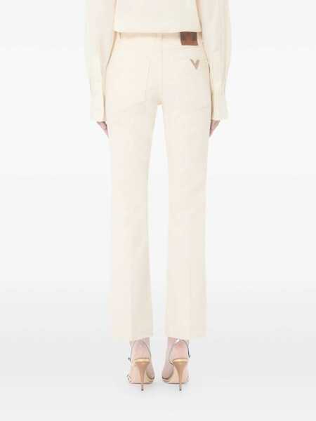 Blugi drepti Valentino Garavani Jeans White Femei (BM 19740045) 5