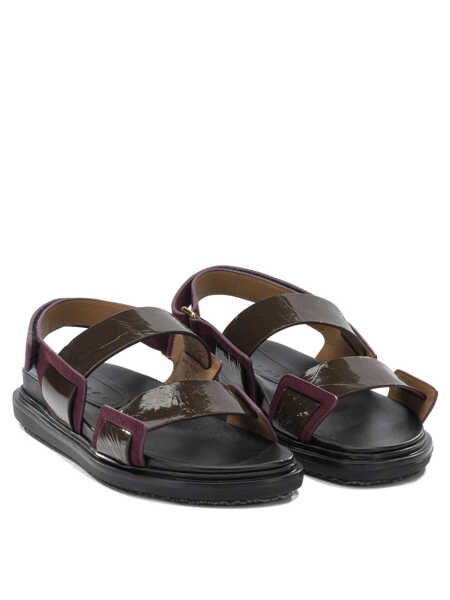 Sandale Marni Sandals Bordeaux Femei (BM 19740087) 2
