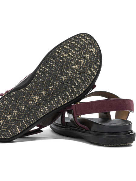 Sandale Marni Sandals Bordeaux Femei (BM 19740087) 5
