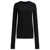 Rick Owens Cotton jersey T-shirt x Moncler Black