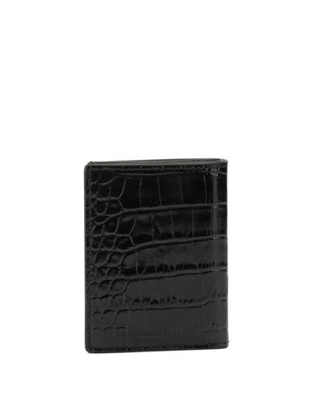 Portofele Tom Ford Crocodile-effect folding card holder Brown Barbati (BM 19740192) 3