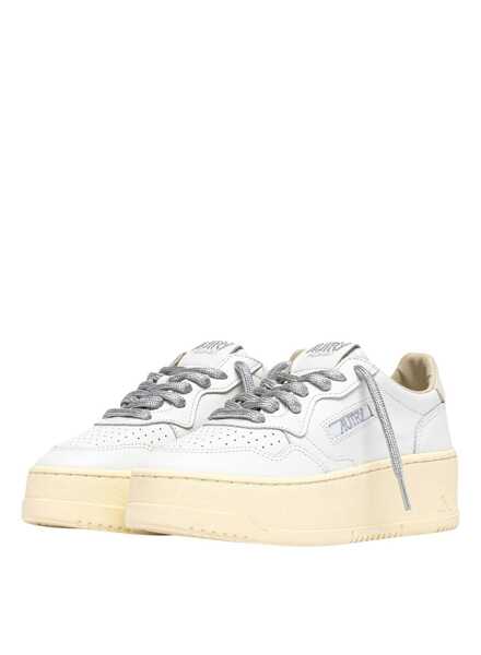 Sneakers AUTRY Autrey Medalist Platform Low sneakers in White/Silver, product code PTLWSW02 Wht Silv Femei (BM 19740216) 2