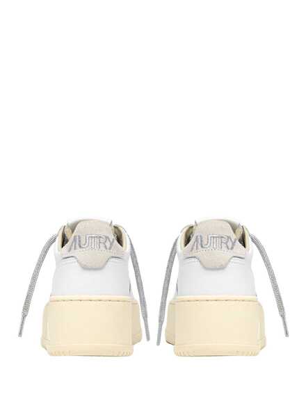 Sneakers AUTRY Autrey Medalist Platform Low sneakers in White/Silver, product code PTLWSW02 Wht Silv Femei (BM 19740216) 3