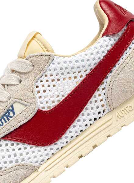 Sneakers AUTRY Autry Windspin Low Knit sneakers in the WHT RED variant, product code WSLWKD05 Wht Red Femei (BM 19740219) 2