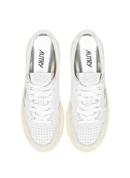 Sneakers AUTRY Autrey Medalist Platform Low sneakers in White/Grey, product code PTLWPK01 Wht Grey Femei (BM 19740231) 5