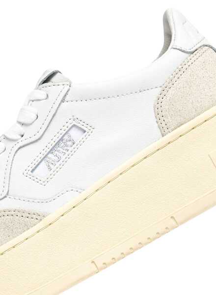 Sneakers AUTRY Autrey Medalist Platform Low sneakers in White/Grey, product code PTLWPK01 Wht Grey Femei (BM 19740231) 6