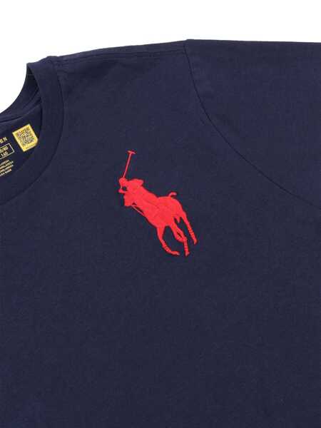 Tricouri Ralph Lauren SS CN-TOPS-T-SHIRT Blue Fete (BM 19740429) 3