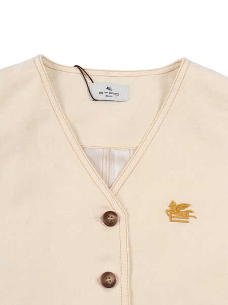 Paltoane ETRO GILET Beige Fete (BM 19740531) 3