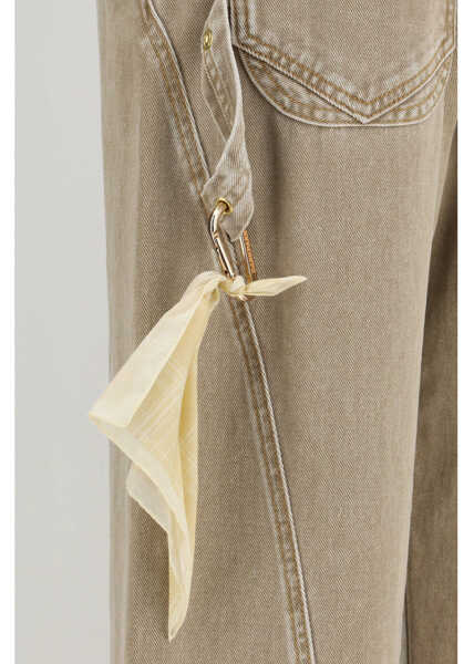 Blugi DARKPARK SIENNA - LOOSE SIDE SPLIT DENIM CAMEL Femei (BM 19740596) 3