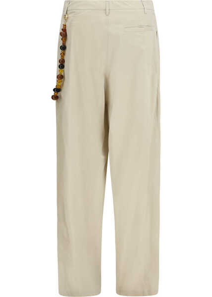 Pantaloni casual DARKPARK Phebe cotton Pants BEIGE Femei (BM 19740602) 2