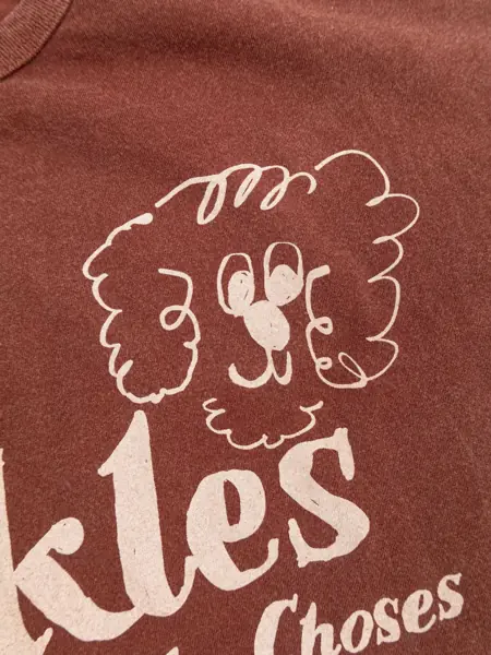 Tricouri Bobo Choses Pickles The Dog T-Shirt BROWN Baieti (BM 19740653) 4