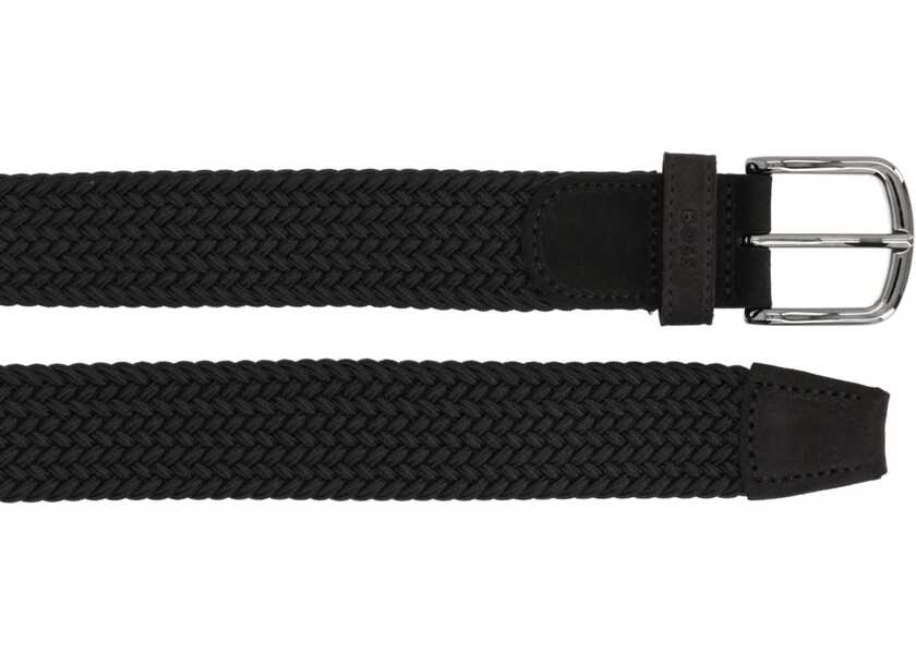 Curele Hugo Boss Braided Belt BLACK Barbati (BM 19740683) 2