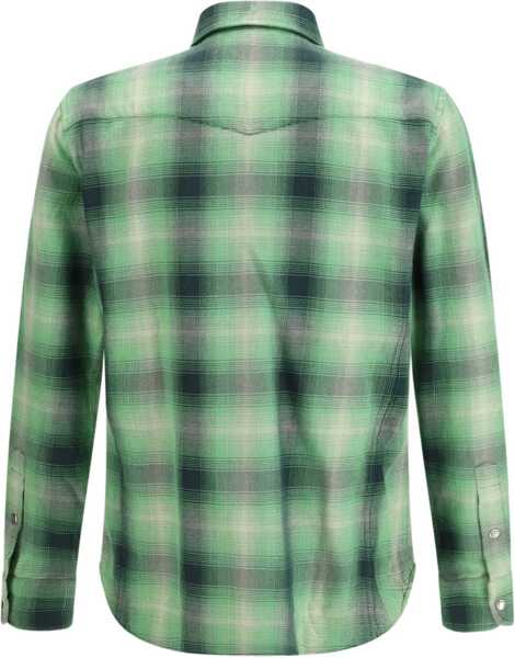 Camasi casual Tom Ford Check Shirt MILGREEN MULTICOLOR Barbati (BM 19740734) 2