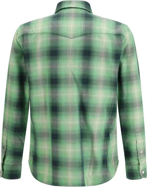 Camasi casual Tom Ford Check Shirt MILGREEN MULTICOLOR Barbati (BM 19740734) 4