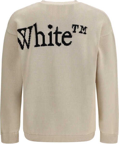 Pulovere Off-White Bookish Shared Sweater CREAM Barbati (BM 19740761) 2