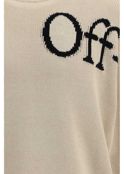 Pulovere Off-White Bookish Shared Sweater CREAM Barbati (BM 19740761) 3