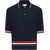 Thom Browne Woven cotton Polo Shirt NAVY