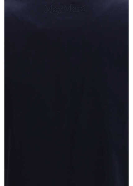 Tricouri Max Mara Donata cotton T-shirt BLU MARINO Femei (BM 19740839) 3