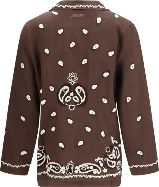 Veste casual P.A.R.O.S.H. Embroidered Shirt TESTA DI MORO Femei (BM 19740860) 2