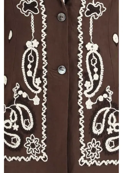 Veste casual P.A.R.O.S.H. Embroidered Shirt TESTA DI MORO Femei (BM 19740860) 3