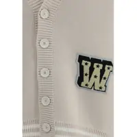 Pulovere pentru Barbati - Cardigane Off-White Star Logo Diagonal Varsity Cardigan CREAM Barbati (BM 19740863) - B-mall.ro