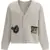 Off-White Star Logo Diagonal Varsity Cardigan CREAM