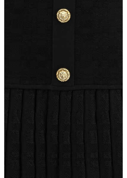 Rochii Balmain Pleated mini Dress NOIR Femei (BM 19740908) 3