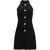 Balmain Pleated mini Dress NOIR