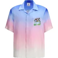 Camasi casual Volcano short-sleeved silk Shirt Barbati