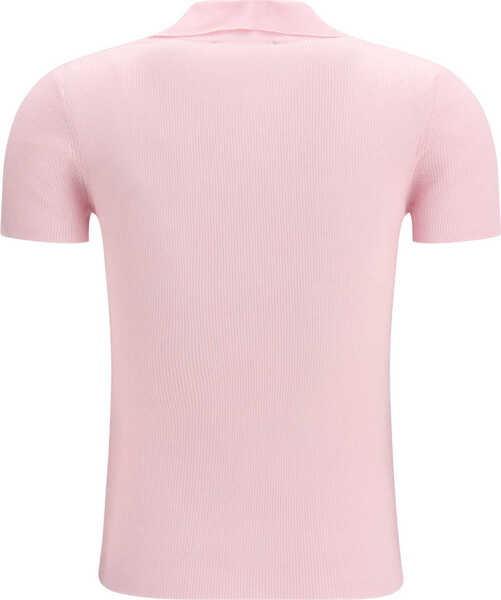 Tricouri Polo Max Mara Albero Wool Polo Shirt ROSA Femei (BM 19741031) 2