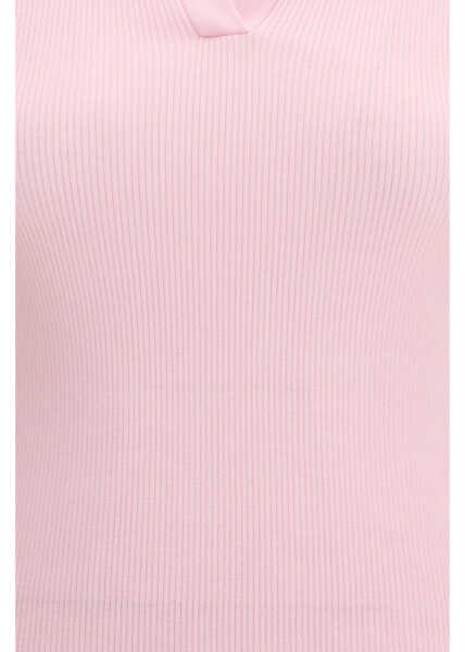 Tricouri Polo Max Mara Albero Wool Polo Shirt ROSA Femei (BM 19741031) 3