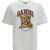 Ganni Beaded Tiger T-shirt BRIGHT WHITE