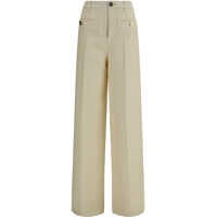 Pantaloni casual Cotton tweed check Pants Femei