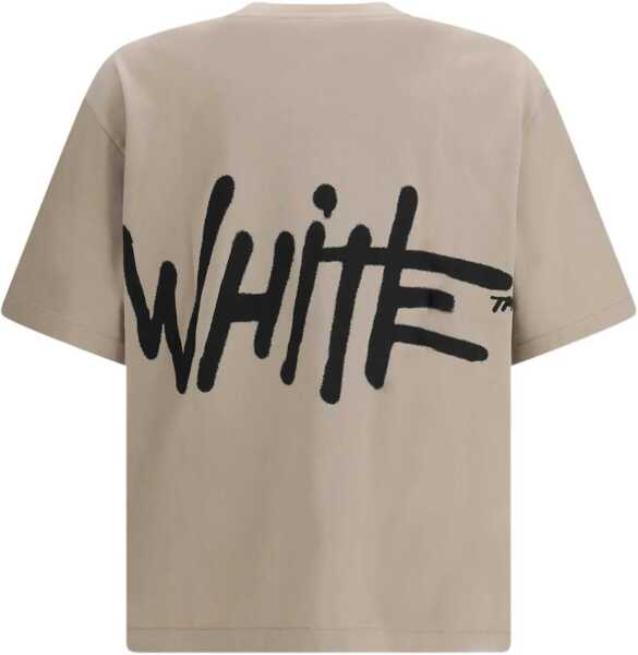 Tricouri Off-White Spray Logo Skate T-shirt FADE OUT STONE Barbati (BM 19741091) 2