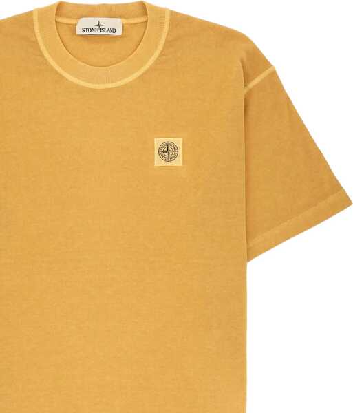 Tricouri Stone Island T-Shirt With Logo Patch YELLOW Barbati (BM 19741241) 2