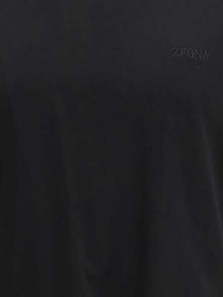 Tricouri ZEGNA T-Shirt With Logo BLACK Barbati (BM 19741253) 4