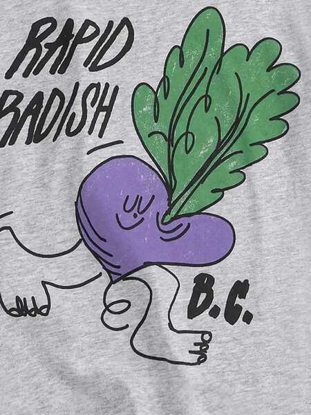 Tricouri Bobo Choses Rapid Radish T-Shirt GREY Baieti (BM 19741262) 2