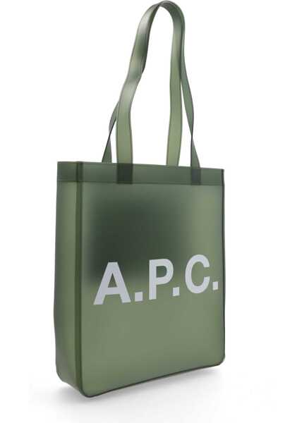 Genti de mana A.P.C. Lou Tote Bag GREEN Femei (BM 19741280) 3