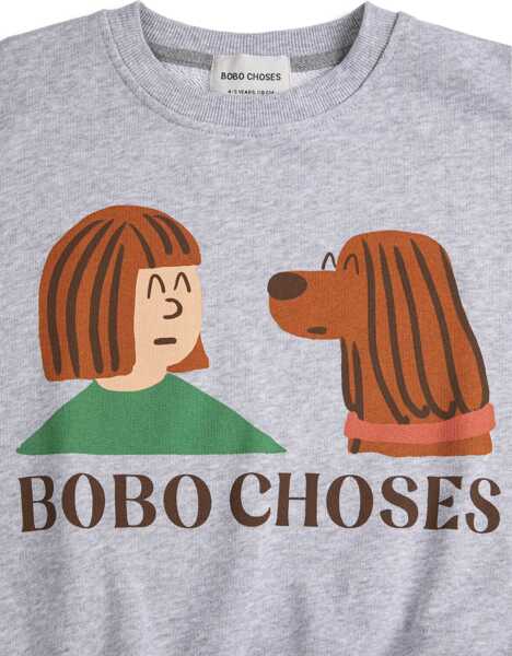 Pulovere casual Bobo Choses Friends In A Pickle Jersey GREY Baieti (BM 19741283) 2