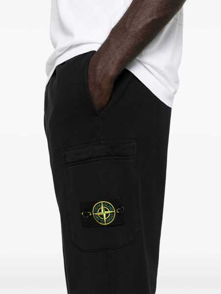 Pantaloni casual Stone Island Jogger Pants With Logo Patch BLACK Barbati (BM 19741325) 5