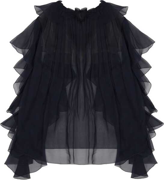 Bluze Alberta Ferretti Silk Shirt BLUE Femei (BM 19741370) 2