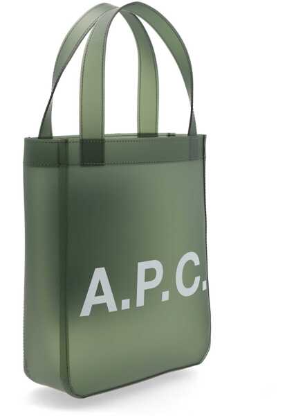 Genti de mana A.P.C. Small Lou Tote Bag GREEN Femei (BM 19741397) 3
